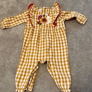 Mudpie Thanksgiving baby girl outfit
